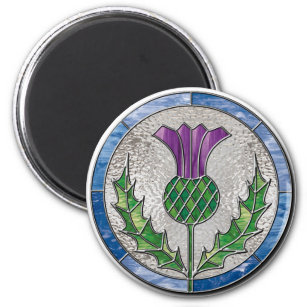 Glass Thistle Magnet