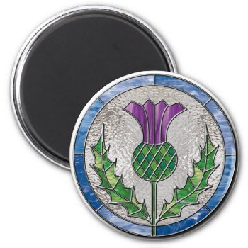 Glass Thistle Magnet by inkles at Zazzle