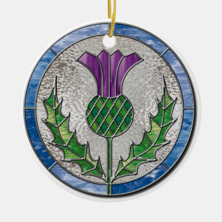 Glass Thistle Ornament
