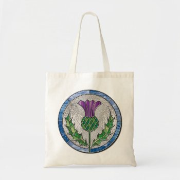 Glass Thistle Tote Bag by inkles at Zazzle
