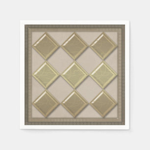 Glass tile 3D beige color Napkins