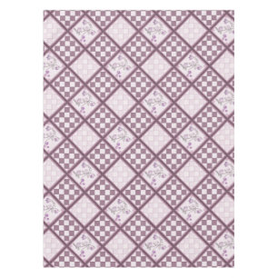 Glass tile 3D purple color Tablecloth