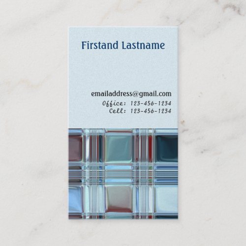 Glass Tiles Art Customizable Business Cards