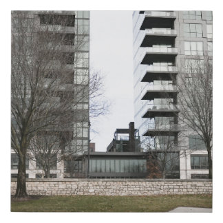 Glass Towers Faux Canvas Print