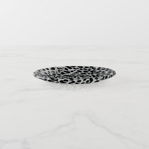 Glass Trinket Dish-Leopard Print Tray