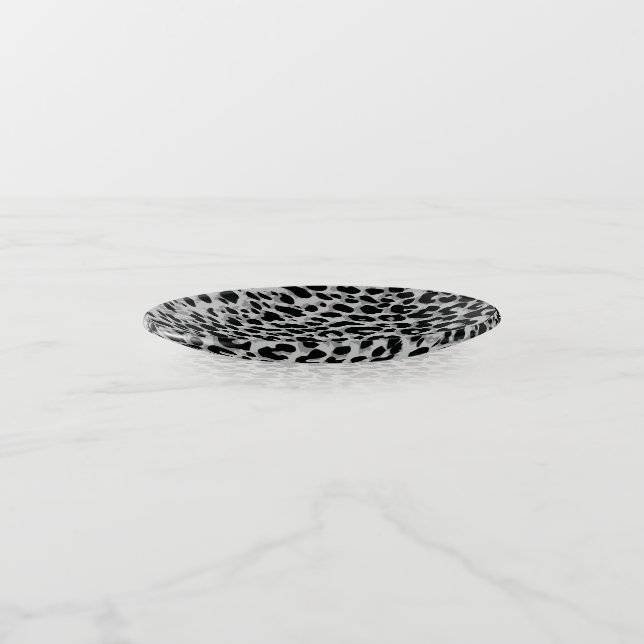 Glass Trinket Dish-Leopard Print Tray (Angled)