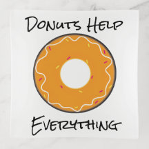 Glass Trinket Tray #1 - Donuts Helps Everything