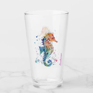 Glass Tumbler - Seahorse Sealife