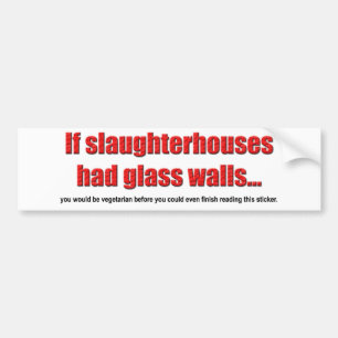 Glass Walls Bumper Sticker