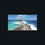 Glass Window Bridge in Eleuthera Canvas Print<br><div class="desc">A drone view of the Glass Window Bridge in Eleuthera.</div>