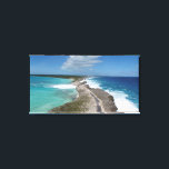 Glass Window Bridge in Eleuthera Canvas Print<br><div class="desc">A drone view of the Glass Window Bridge in Eleuthera.</div>