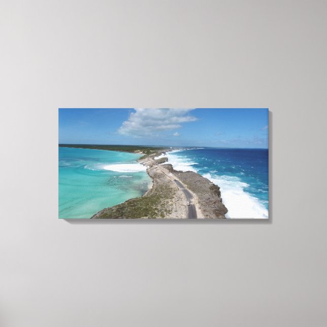 Glass Window Bridge in Eleuthera Canvas Print (Front)