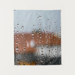 Glass with raindrops tapestry