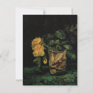 Glass with Roses by Vincent van Gogh