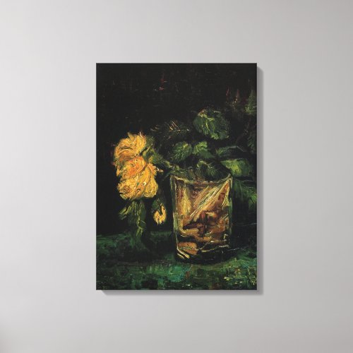 Glass with Roses by Vincent van Gogh Canvas Print