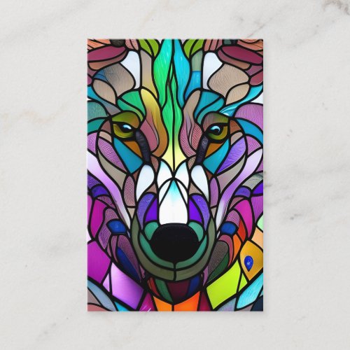 Glass Wolf Graphic Business Card