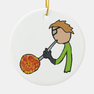 Glassblowing Ceramic Ornament