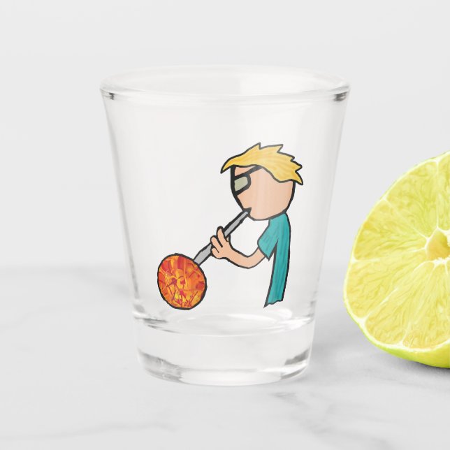 Glassblowing Shot Glass (Front)