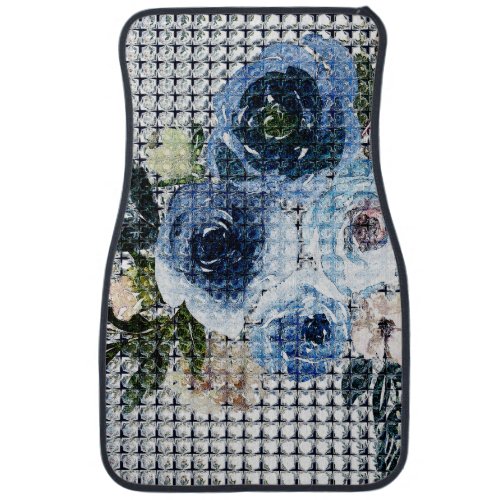 Glassed Roses Car Floor Mat