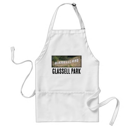 Glassellland Hollywood Sign in Glassell Park, California Adult Apron