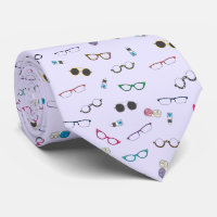 Glasses and Contact Lenses Neck Tie