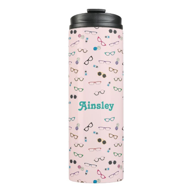Glasses and Contact Lenses Thermal Tumbler (Front)