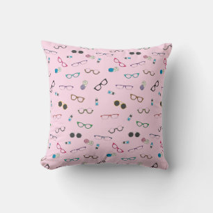 Glasses and Contact Lenses Throw Pillow