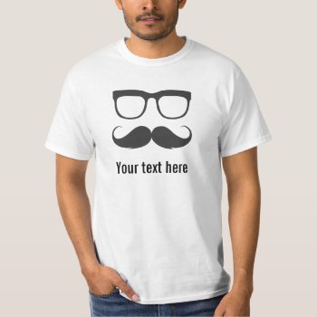 Glasses And Mustache T-shirt by digitalcult at Zazzle