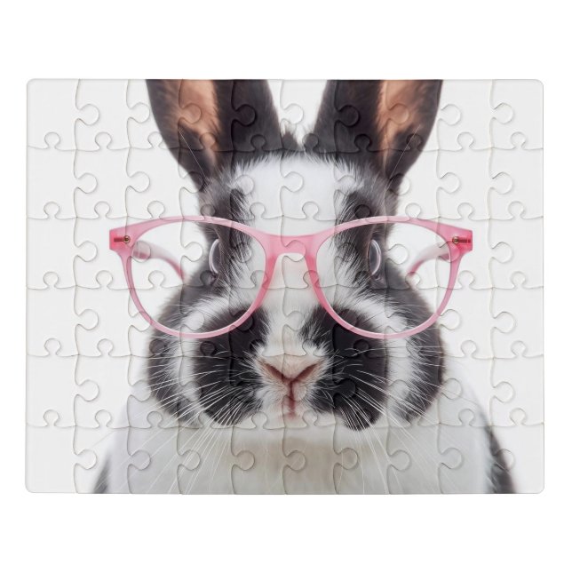 Glasses Bunny Jigsaw Puzzle (Puzzle Horizontal)