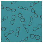 Glasses Cute Optician Optometrist Teal Fabric