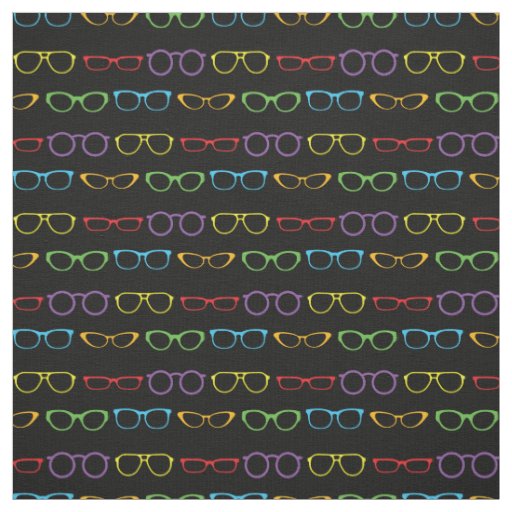 Glasses Cute Optician Rainbow Fabric