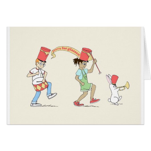 Glasses day parade cards (Front Horizontal)