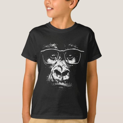 Glasses Gorilla T_Shirt
