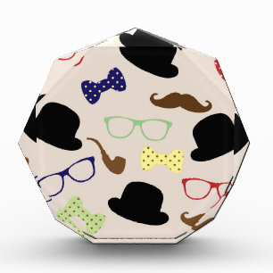 Glasses, Hats and Mustache Acrylic Award