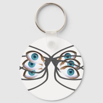 Glasses Image Keychain by jabcreations at Zazzle