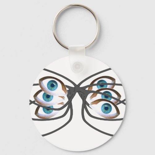 Glasses Image Keychain