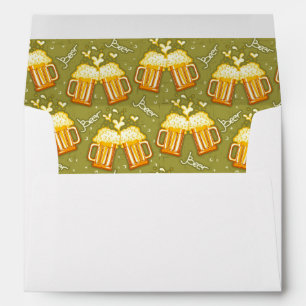 Glasses Of Beer Pattern Envelope