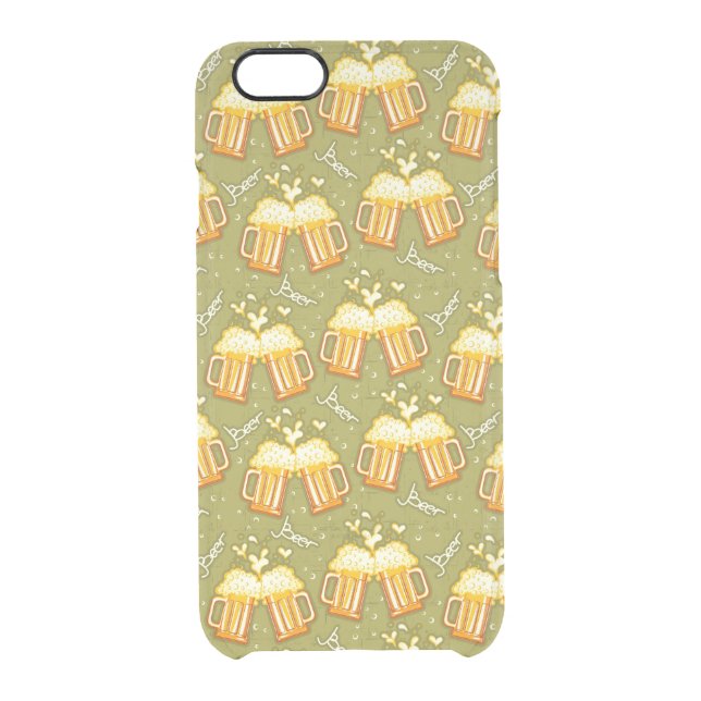 Glasses Of Beer Pattern Uncommon iPhone Case (Back)
