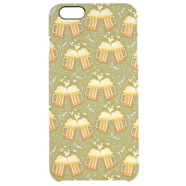 Glasses Of Beer Pattern Uncommon iPhone Case (Back)