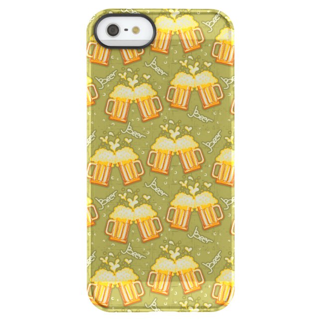 Glasses Of Beer Pattern Uncommon iPhone Case (Back)