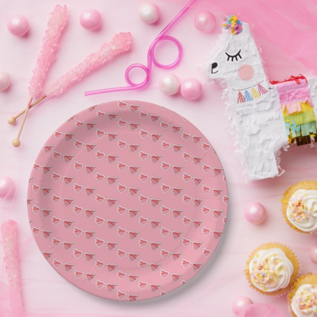 Glasses Paper Plates (Party)