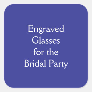 Glasses Square Sticker