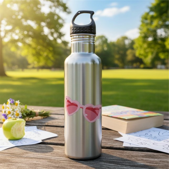 Glasses Stainless Steel Water Bottle (Creator Uploaded)