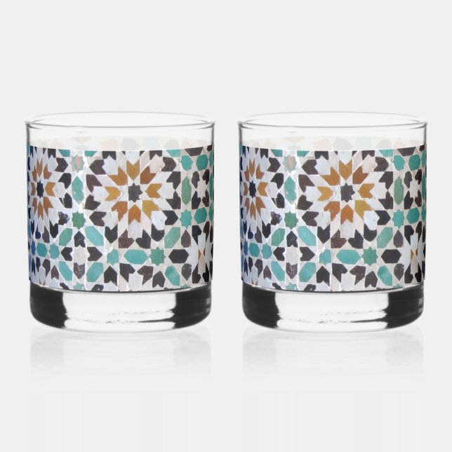 Glasses with Marrakech mosaic (Front)