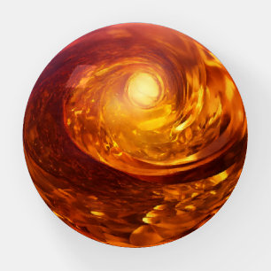 Glassmorphism Elegance Abstract Design Paperweight