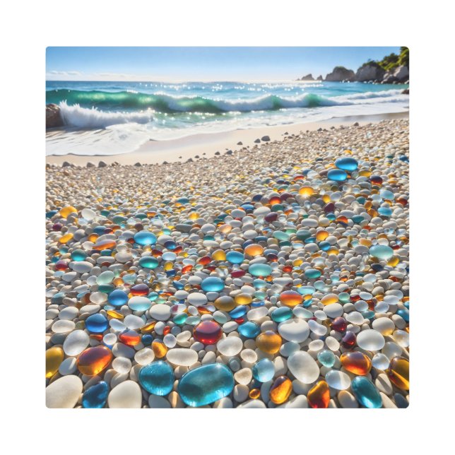 Glasspebblebeach 15 metal print (Front)