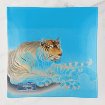 GlassTray Bright-Blue(Tiger Paws)RFPMDesigns©️2024