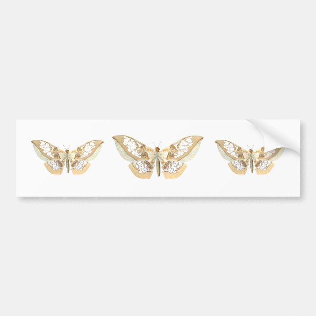 GlassWing Butterfly Bumper Sticker (Front)