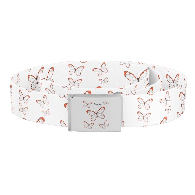 Glasswing butterfly cartoon illustration belt (Coil)
