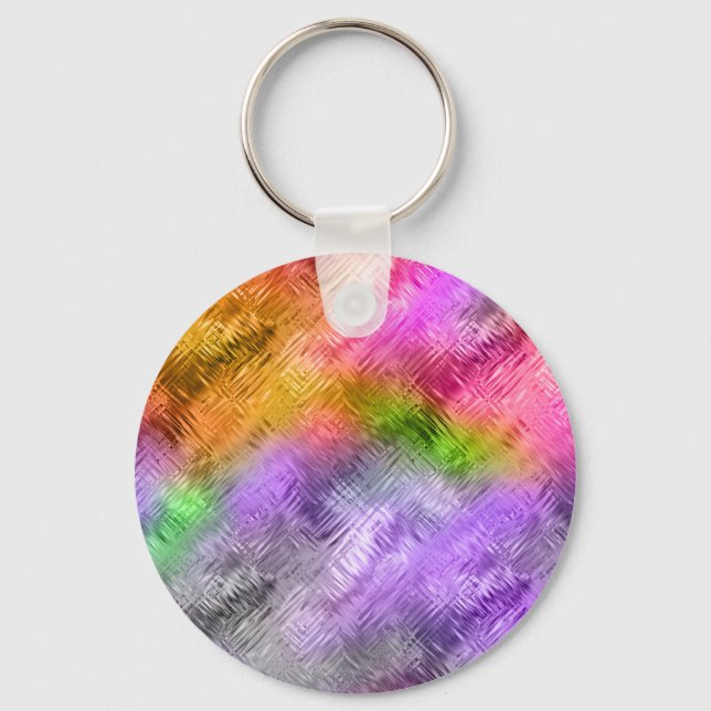 Glassy Ametrine Purple Texture Keychain (Front)